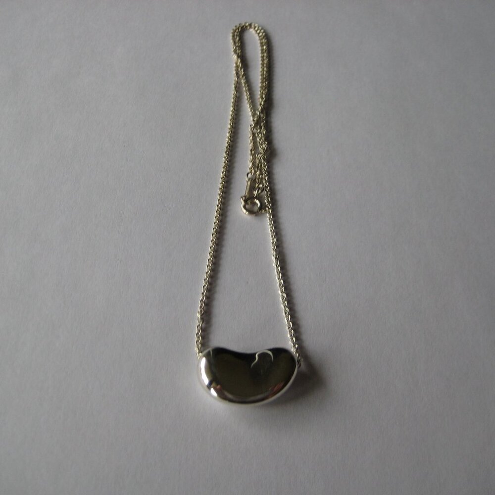 Authentic Tiffany & Co. Elsa Peretti 20mm Bean Necklace- 16"